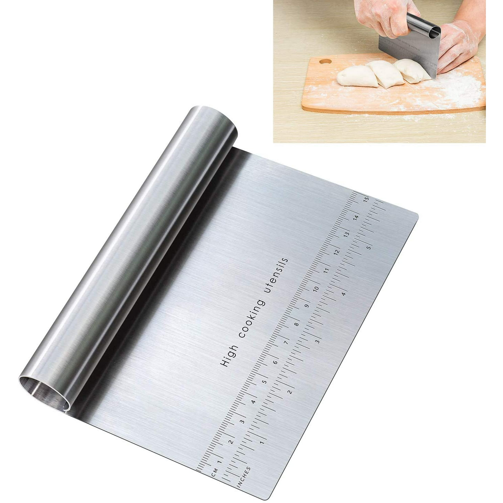 Pro Dough Pastry Scraper/Cutter/Chopper w/Measuring Scale Pastry Bread Separator